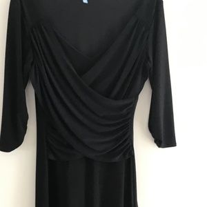B Slim black day to evening dress